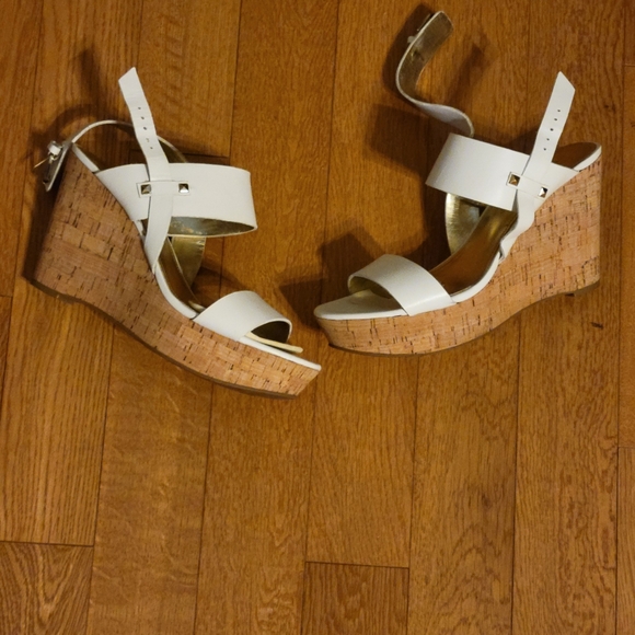Ivanka Trump white wedge sandals - Picture 2 of 6